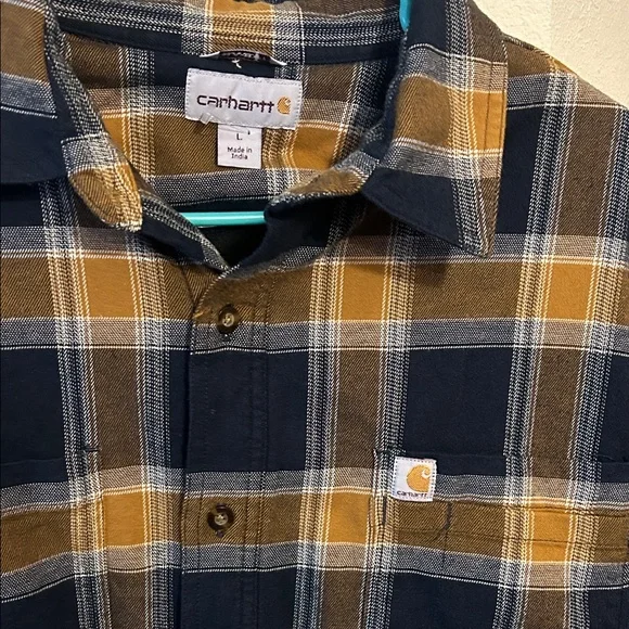 RF Relax Fit Flannel Fleece Lined Plaid Shirt - Men's - Picture 4 of 4